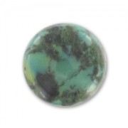 Cabochon rond 10 mm Turquoise naturelle x1|raw }}