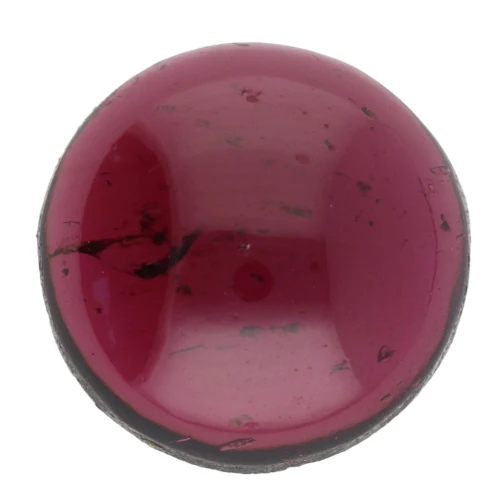 Cabochon rond 10 mm en pierre gemme - Grenat x1