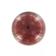 Cabochon rond  8 mm Garnet x1