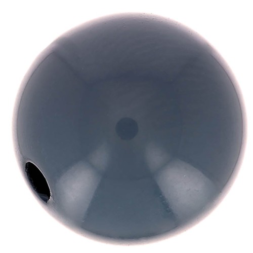 Perle en résine opaque 10 mm Bleu Anthracite x1