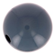 Perle en résine opaque 8 mm Bleu Anthracite x1