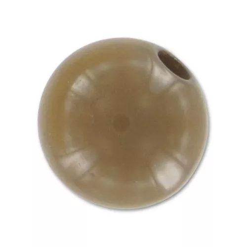 Perle en résine opaque 8 mm Marron clair x1