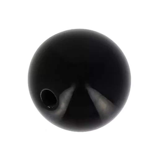 Perle en résine opaque 8 mm Noir x1