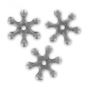 Intercalaires rayons 10 mm argenté vieilli x10