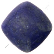 Perle plate carrée 8 mm en pierre gemme - Lapis lazuli x1