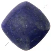 Perle plate carrée 8 mm en pierre gemme - Lapis lazuli x1