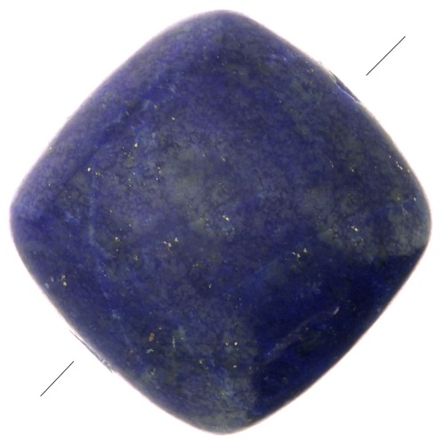 Perle plate carrée 8 mm en pierre gemme - Lapis lazuli x1
