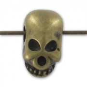 Tête de mort 12 mm bronze x1|raw }}