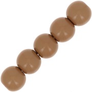 Perles en résine opaques 6 mm Marron clair x10|raw }}