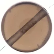 Perle plate ronde - palet - 8 mm en pierre gemme - Quartz fumé x1