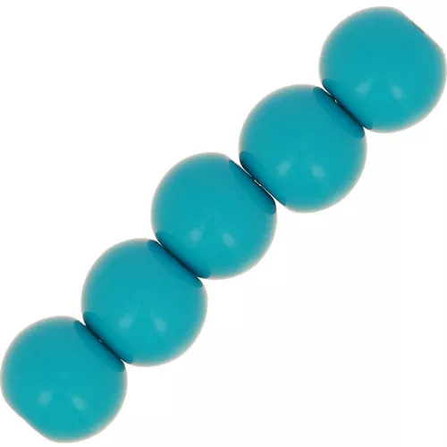 Perles en résine opaques 6 mm Indicolite x10