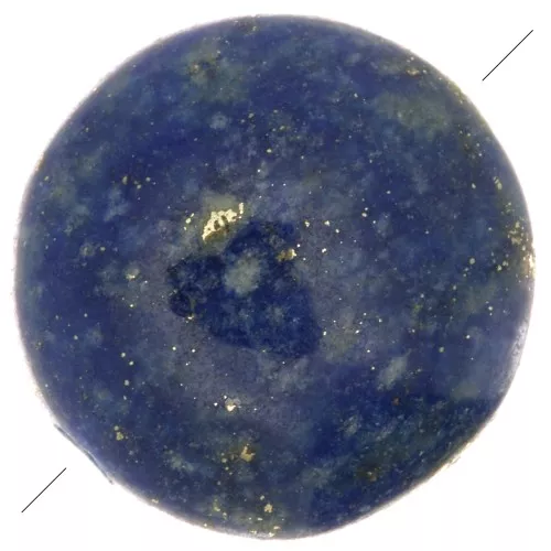 Perle plate ronde - palet - 8 mm en pierre gemme - Lapis lazuli x1