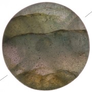Perle plate ronde - palet - 8 mm en pierre gemme - Labradorite x1