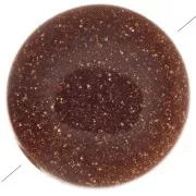 Perle plate ronde - palet - 8 mm en Gold Stone - Imitation Pierre de soleil x1