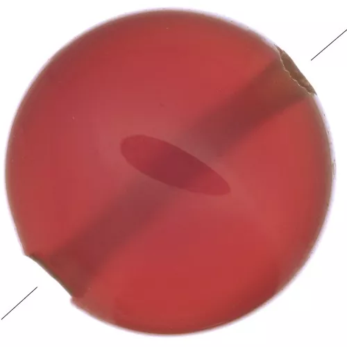Perle plate ronde - palet - 8 mm en pierre gemme teintée - Onyx Rouge x1