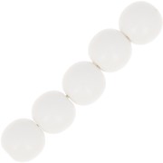 Perles en résine opaques 6 mm Blanc x10|raw }}