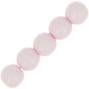 Perles en résine opaques 6 mm Light Rose x10