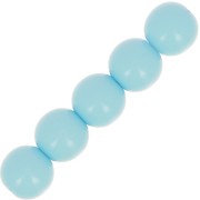 Perles en résine opaques 6 mm Aquamarine x10|raw }}