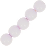 Perles en résine opaques 6 mm Lilac x10