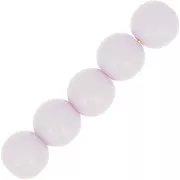 Perles en résine opaques 6 mm Lilac x10