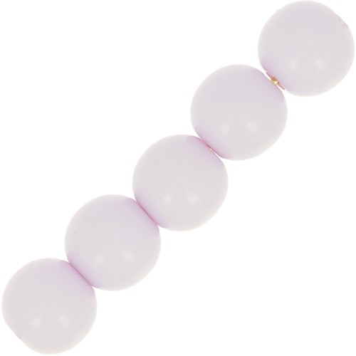 Perles en résine opaques 6 mm Lilac x10