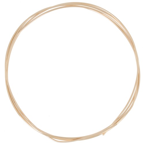 Fil semi-dur 1 mm en Gold filled (or laminé) x1m