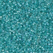 Miyuki Delica 11/0 DB0079 - Turquoise Green Lined Crystal AB x8g|raw }}