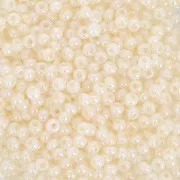 Perles rocailles Preciosa  11/0 2 mm - Crème nacré x20g