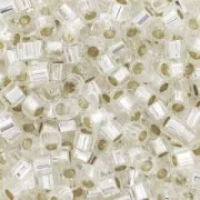 Miyuki Delica 10/0 Hex Cut DBMC0041 - Siver Lined Crystal x8gr