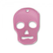 Pendentif Tête de mort 23 mm Rose x1