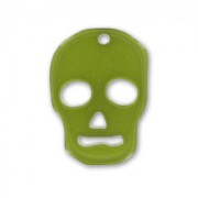 Pendentif Tête de mort 23 mm Olivine x1|raw }}