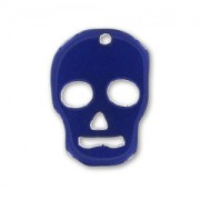 Pendentif Tête de mort 23 mm Dark Indigo x1|raw }}