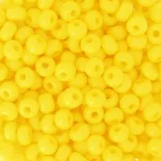 Perles rocailles Preciosa  6/0 4 mm - Jaune Opaque x20g