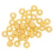 Perles rocailles Preciosa  6/0 4 mm - Jaune Lustré x20g