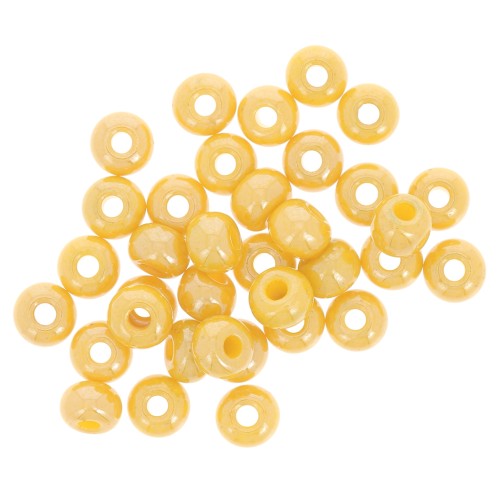 Perles rocailles Preciosa 6/0 4 mm - Jaune Lustré x20g