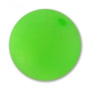 Perle ronde Polaris Dépolie 16 mm Vert Fluo x1