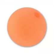 Perle ronde Polaris Dépolie 12 mm Orange Fluo x1