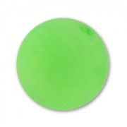 Perle ronde Polaris Dépolie 10 mm Vert Fluo x1