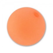 Perle ronde Polaris Dépolie 10 mm Orange Fluo x1
