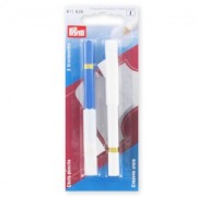 Crayons craie avec brosse 11cm Blanc/bleu x2|raw }}