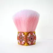 Gros pinceau blush - maquillage - à décorer 81x30 mm - manche carré - Doré x1