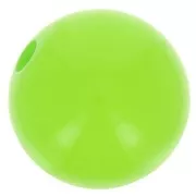 Vert - Perle en résine opaque 10 mm Vert Fluo x1 Perle en résine opaque 10 mm Vert Fluo x1