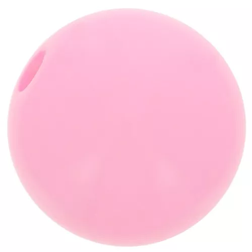 Perle en résine opaque 10 mm Rose Fluo x1