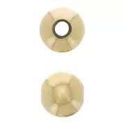 Perle stoppeur 6 mm avec un trou de 2 mm - Argent 925 Doré à l'or fin x1