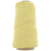 Bobine de cordon en coton pour macramé Cotton Suprême 3XL peigné - Jaune pâle x75m