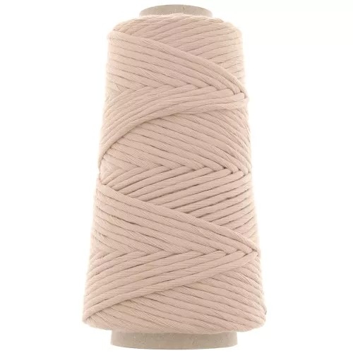 Bobine de cordon en coton pour macramé Cotton Suprême 3XL peigné - Blush x75m