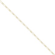 Chaîne maille Rectangle alternée Forçat 1.6 mm en Gold filled (or laminé) x50cm|raw }}