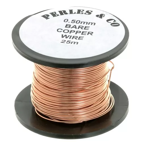 Fil de cuivre 0.50 mm nu x 25 m