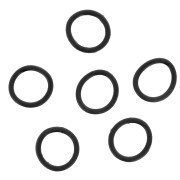 Anneaux en silicone pour attaches lunettes - Noir x10|raw }}