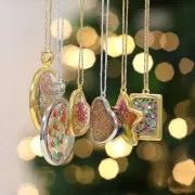 Pendentif goutte pour résine UV & bi-composants 20x33.5 mm - Rhodié x1